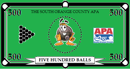 South Orange County APA Pool League Balls